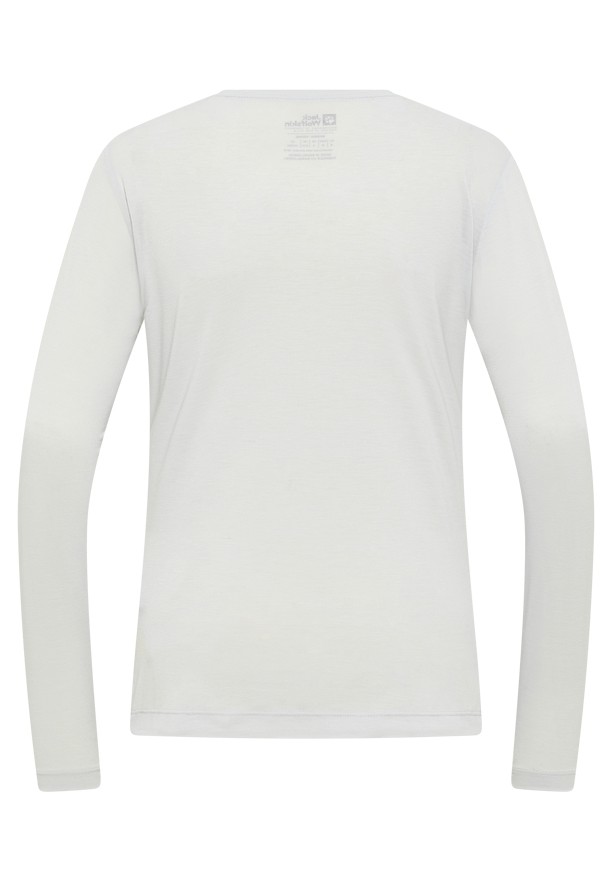 Grey Jack Wolfskin Vonnan Ls Women T Shirts | 77823179