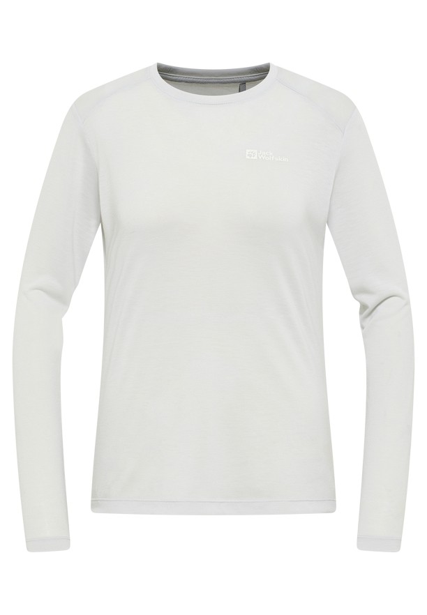 Grey Jack Wolfskin Vonnan Ls Women T Shirts | 77823179