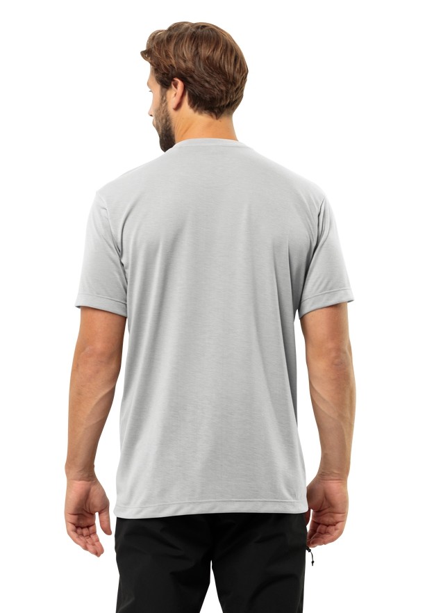 Grey Jack Wolfskin Vonnan S/s Men T Shirts | 35727383