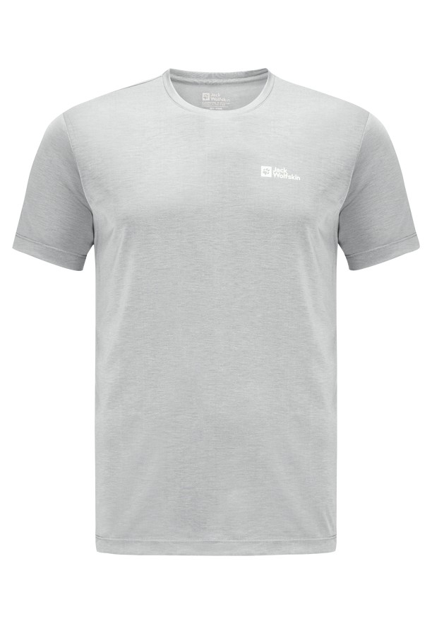 Grey Jack Wolfskin Vonnan S/s Men T Shirts | 35727383