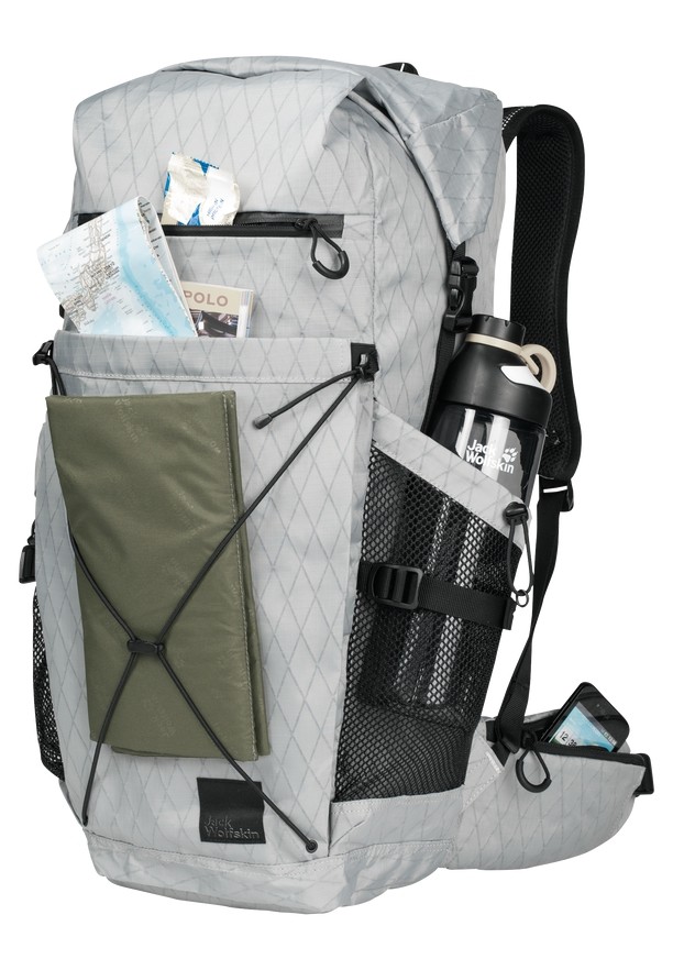Grey Jack Wolfskin Wandermood Rolltop 30 Women Hiking Backpack | 78601723