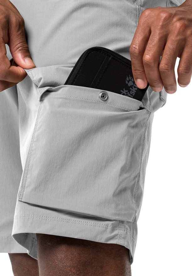 Grey Jack Wolfskin Wanderthirst Men Shorts | 77672613