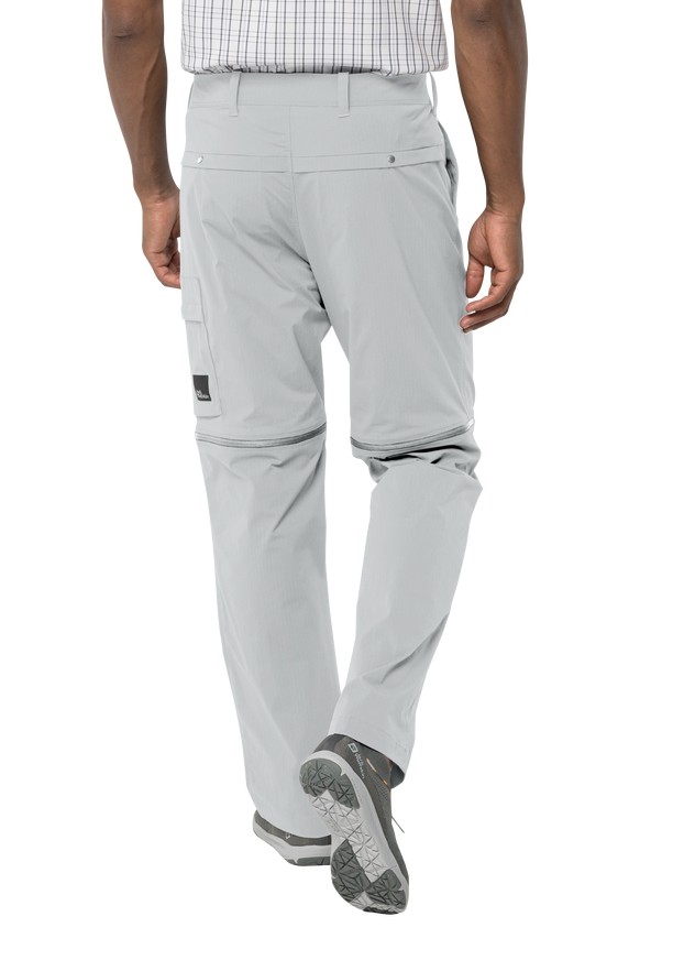 Grey Jack Wolfskin Wanderthirst Zip Men Pants | 46689839