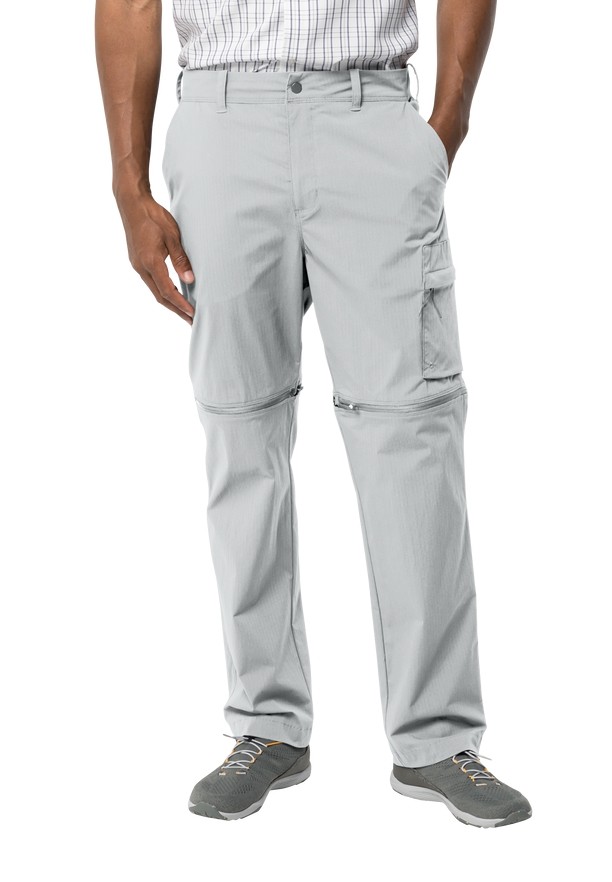 Grey Jack Wolfskin Wanderthirst Zip Men Pants | 46689839