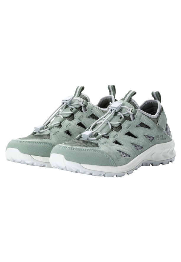Grey Jack Wolfskin Woodland 2 Hybrid Low Women Hiking Shoes | 75341126