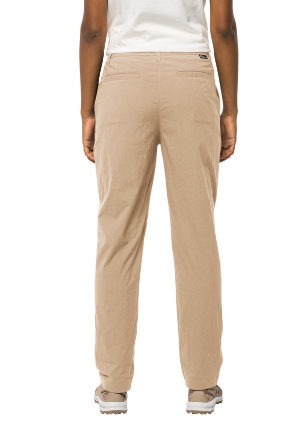 Khaki Jack Wolfskin Desert Roll Up Women Pants | 59201764
