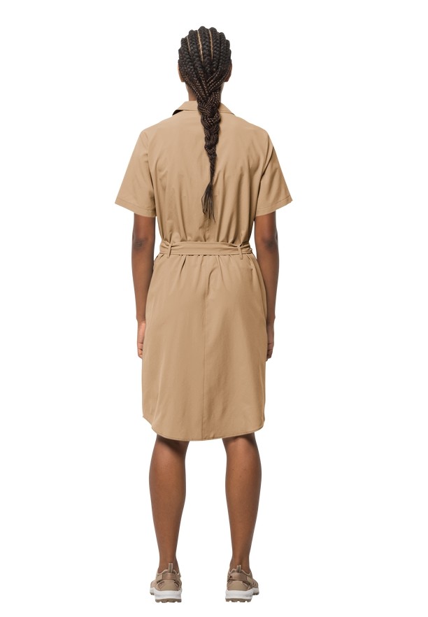 Khaki Jack Wolfskin Holiday Midi Women Dress | 47205801