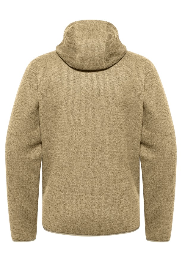 Khaki Jack Wolfskin Kaminfeuer Hooded Men Fleece Jackets | 94913327