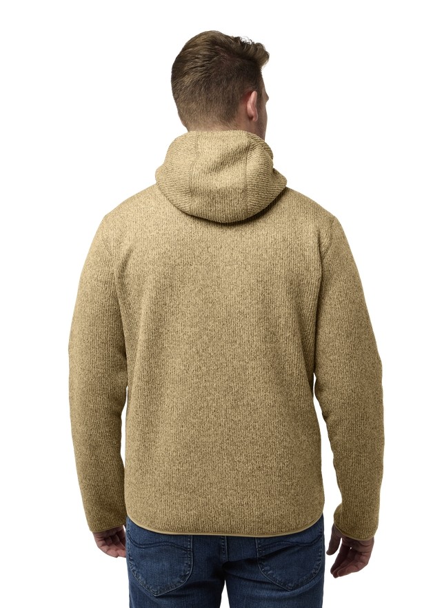 Khaki Jack Wolfskin Kaminfeuer Hooded Men Fleece Jackets | 94913327