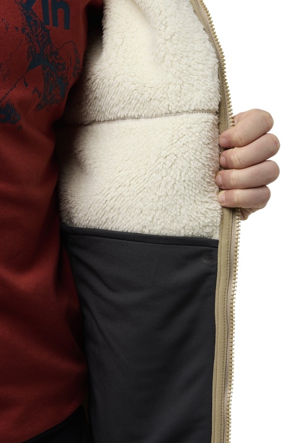 Khaki Jack Wolfskin Kaminfeuer Men Fleece Jackets | 28324087