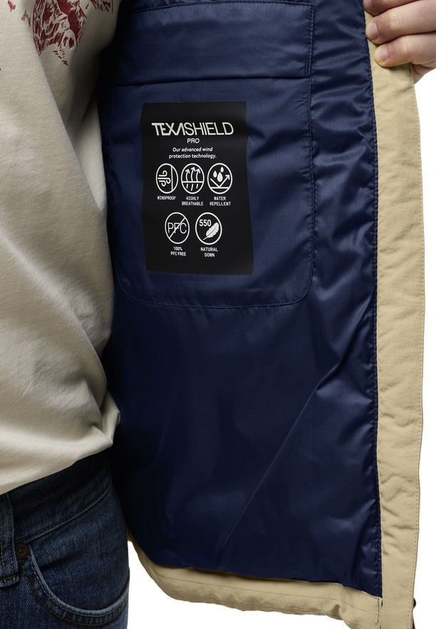Khaki Jack Wolfskin Nordlicht Men Down Jackets | 58867730