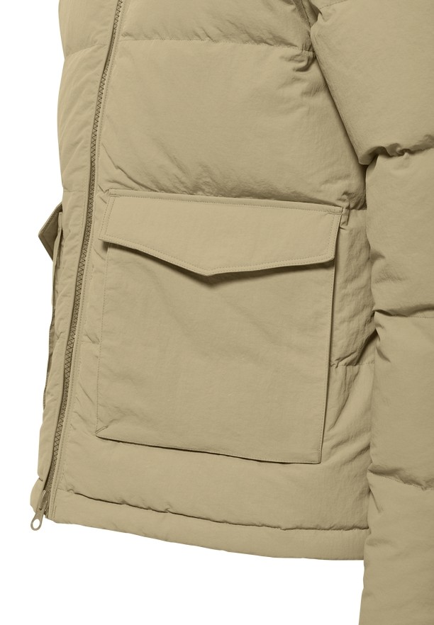 Khaki Jack Wolfskin Nordlicht Men Down Jackets | 58867730