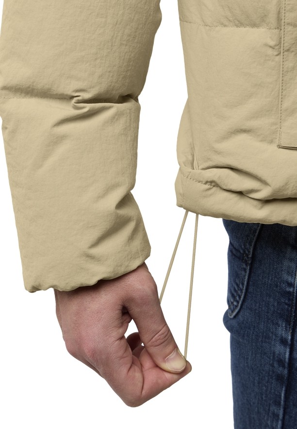 Khaki Jack Wolfskin Nordlicht Men Down Jackets | 58867730