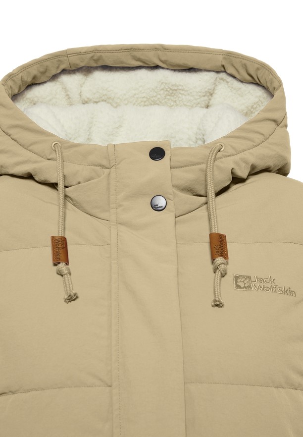 Khaki Jack Wolfskin Nordlicht Women Down Coats | 32947007