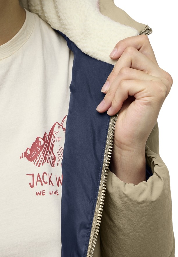 Khaki Jack Wolfskin Nordlicht Women Down Coats | 32947007