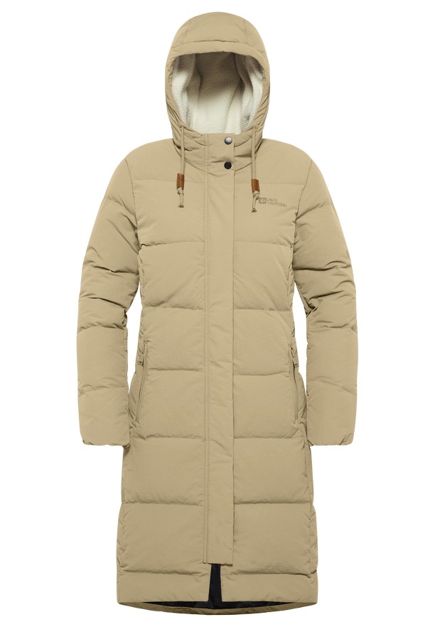 Khaki Jack Wolfskin Nordlicht Women Down Coats | 32947007