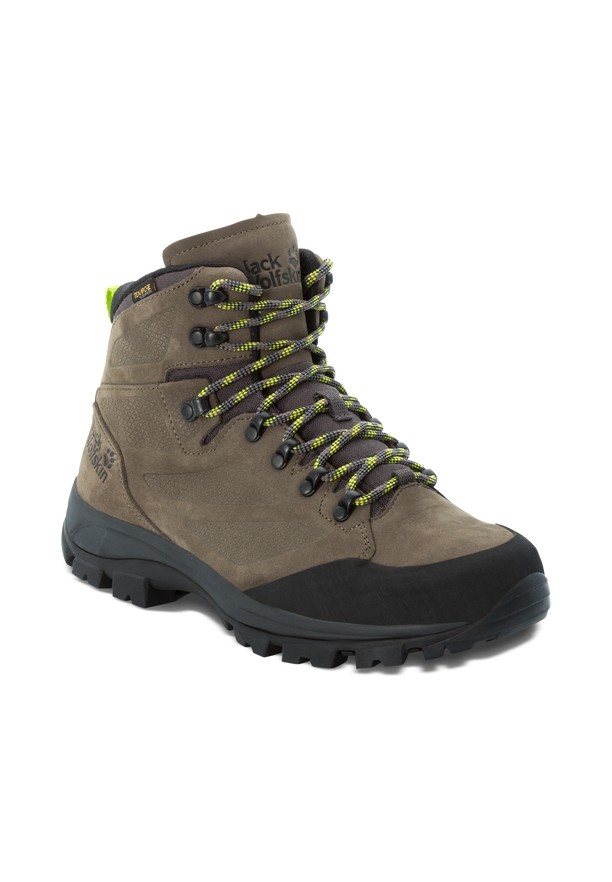 Khaki Jack Wolfskin Rebellion Texapore Mid Men Hiking Shoes | 54342682