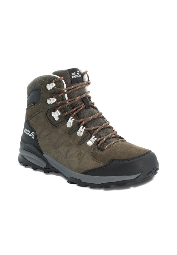 Khaki Jack Wolfskin Refugio Texapore Mid Men Hiking Shoes | 46799310