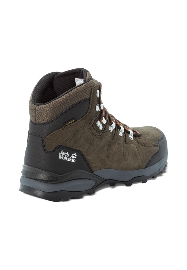 Khaki Jack Wolfskin Refugio Texapore Mid Men Hiking Shoes | 46799310