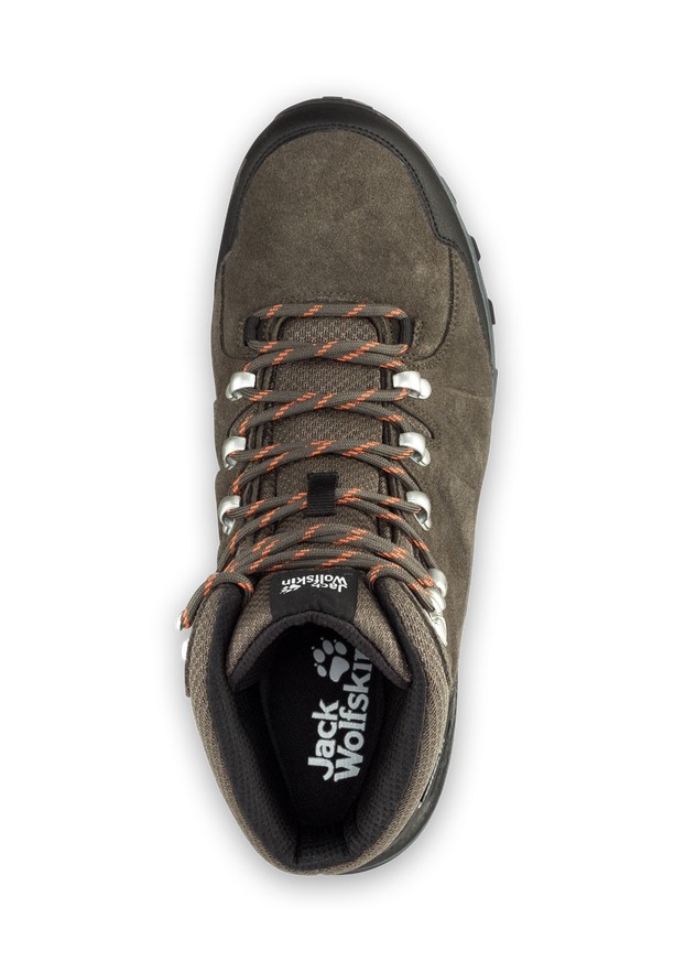 Khaki Jack Wolfskin Refugio Texapore Mid Men Hiking Shoes | 46799310