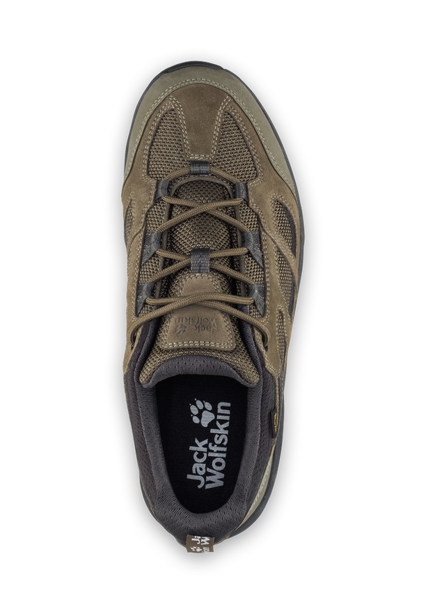 Khaki Jack Wolfskin Vojo 3 Texapore Low Men Hiking Shoes | 39990952