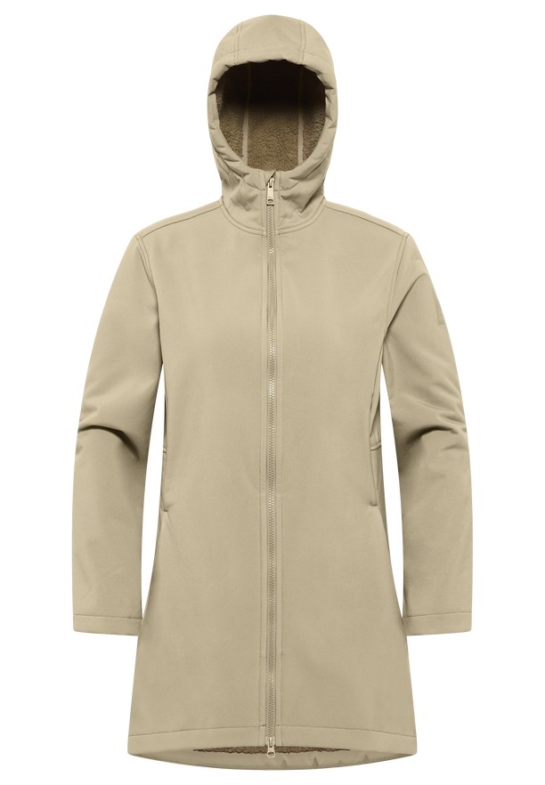 Khaki Jack Wolfskin Windland Women Softshell Jackets | 12818283