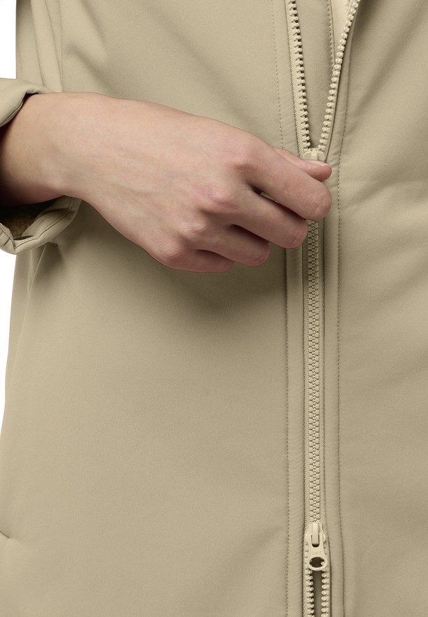 Khaki Jack Wolfskin Windland Women Softshell Jackets | 12818283