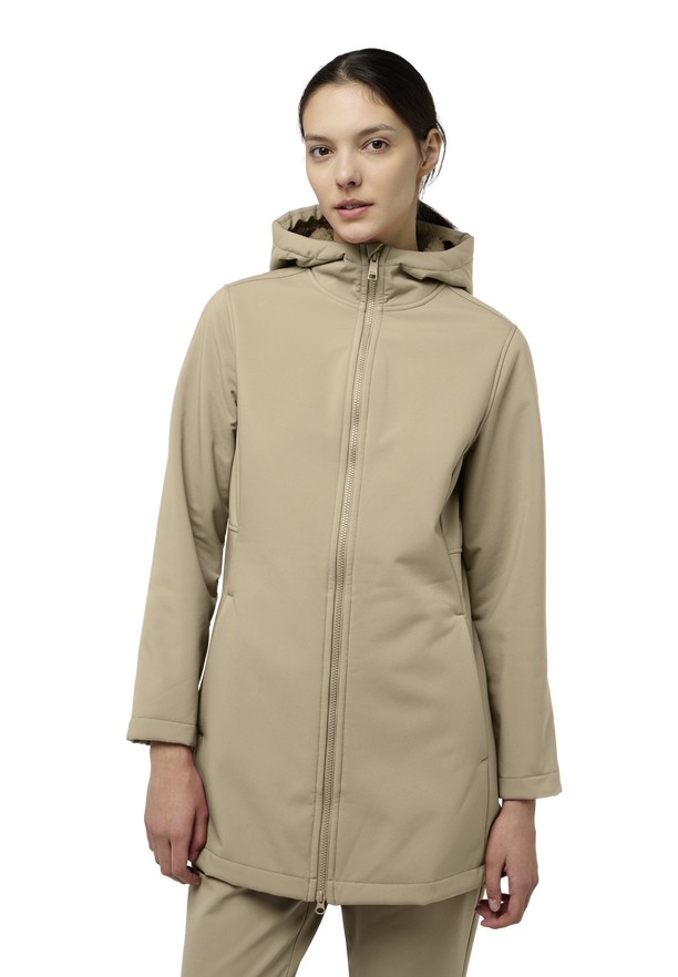 Khaki Jack Wolfskin Windland Women Softshell Jackets | 12818283