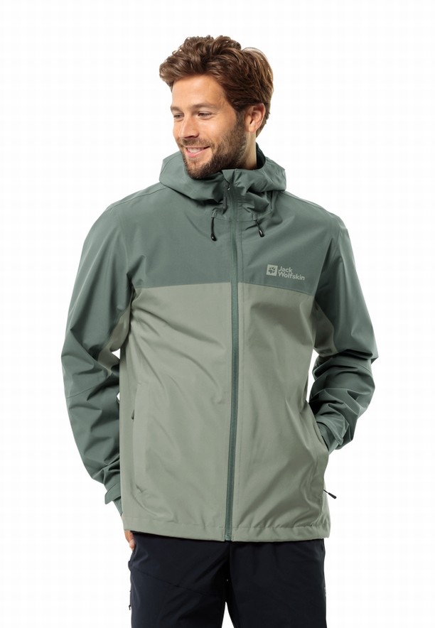 Mint Jack Wolfskin Weiltal 2l Men Rain Jackets | 76434544