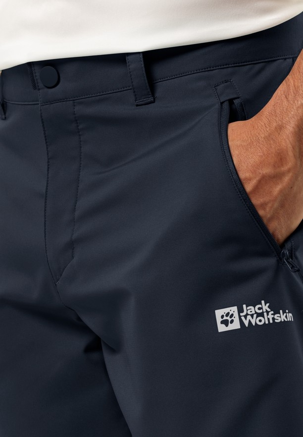 Navy Jack Wolfskin Active Track Men Shorts | 26154224