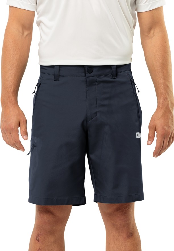 Navy Jack Wolfskin Active Track Men Shorts | 26154224