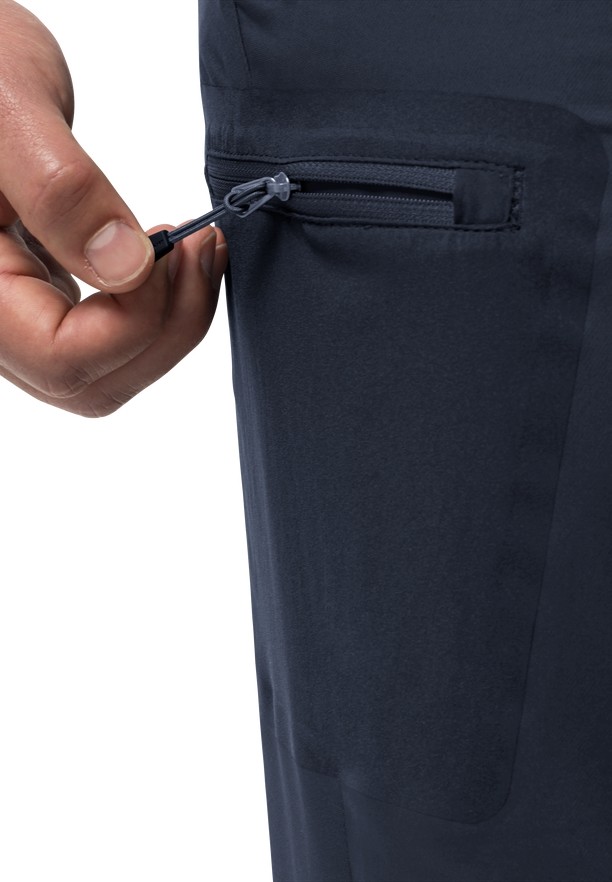 Navy Jack Wolfskin Active Track Pant Men Hiking Pants | 14976185