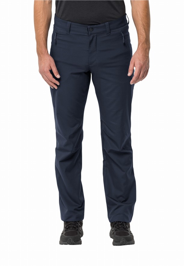 Navy Jack Wolfskin Active Track Pant Men Hiking Pants | 14976185