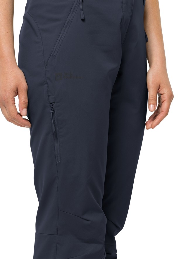Navy Jack Wolfskin Active Track Women Hiking Pants | 21150016