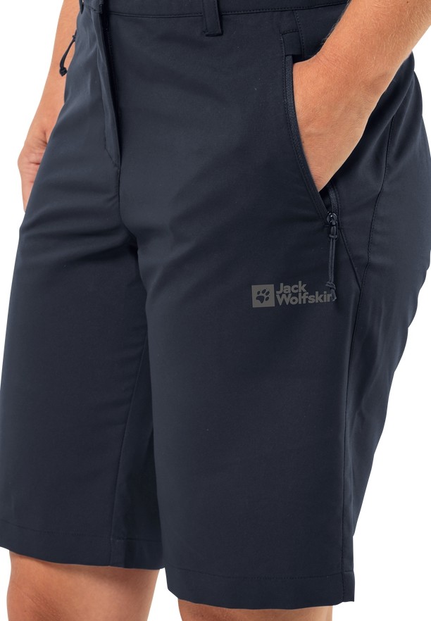Navy Jack Wolfskin Active Track Women Shorts | 67683336