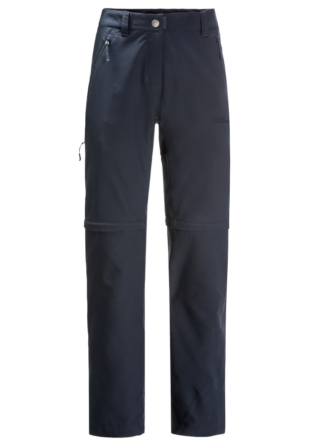 Navy Jack Wolfskin Active Track Zip Off Women Hiking Pants | 82882491
