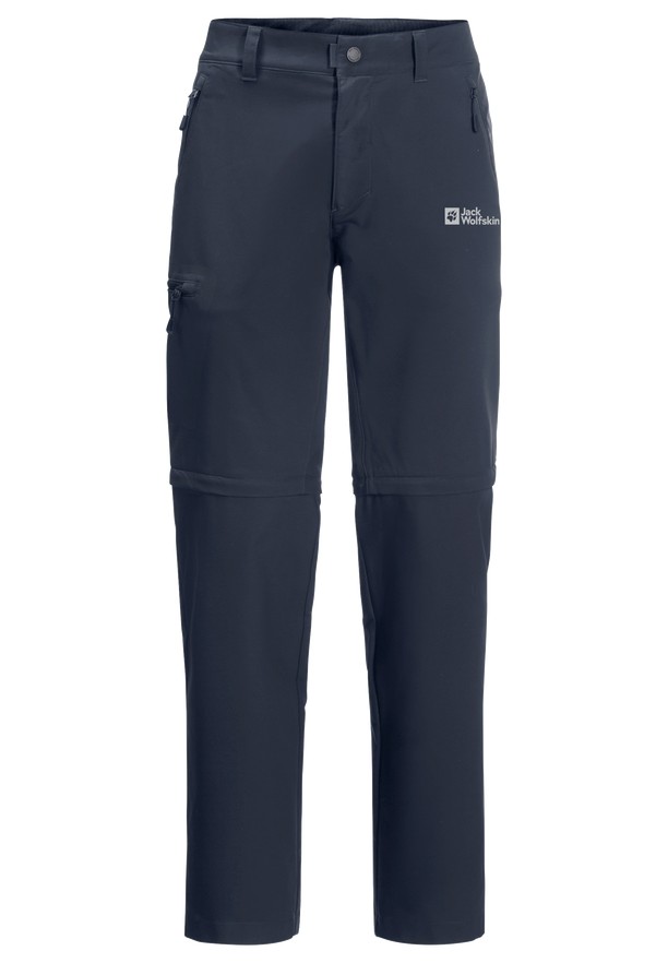 Navy Jack Wolfskin Active Track Zip Off Men Hiking Pants | 28441933