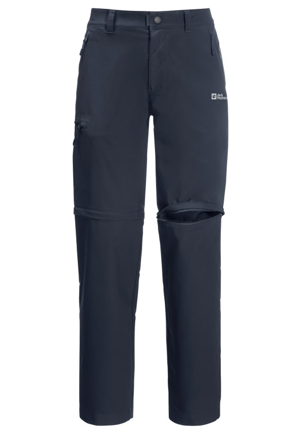 Navy Jack Wolfskin Active Track Zip Off Men Hiking Pants | 28441933