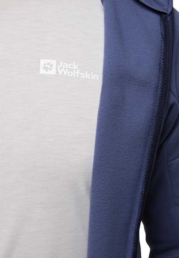 Navy Jack Wolfskin Alpgrat Fz Men Fleece Jackets | 52399266