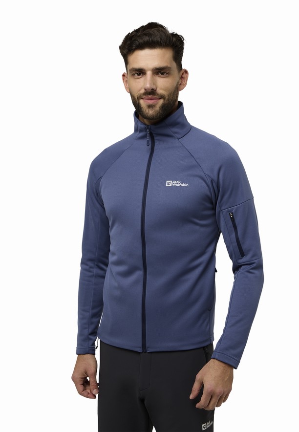 Navy Jack Wolfskin Alpgrat Fz Men Fleece Jackets | 52399266
