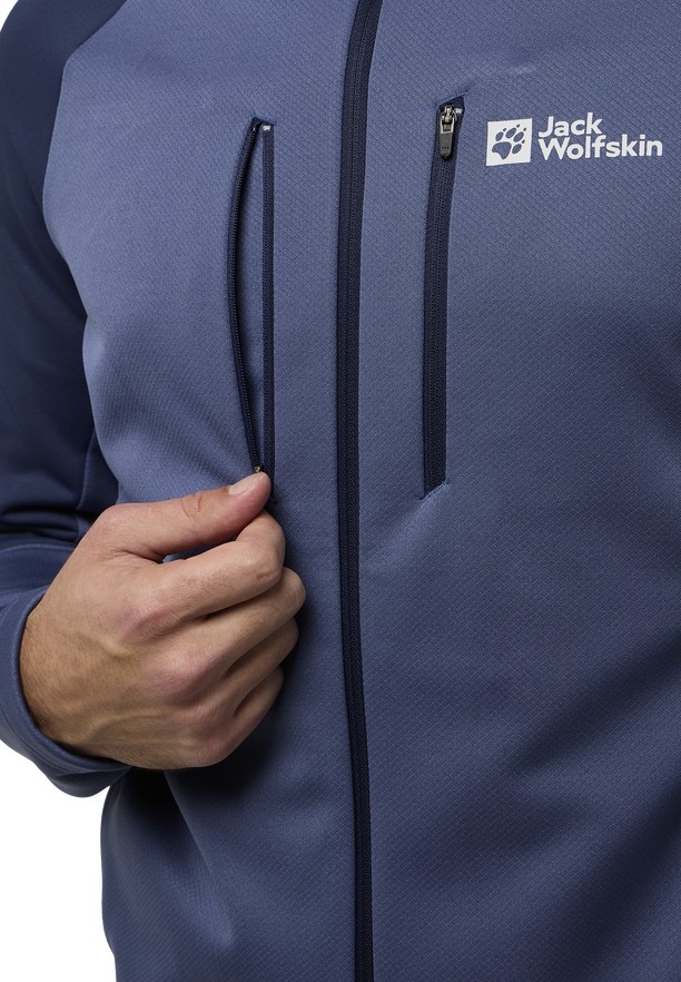 Navy Jack Wolfskin Alpgrat Xt Men Fleece Jackets | 94944155