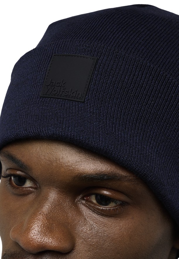Navy Jack Wolfskin Arcaden Men Beanie | 83111580