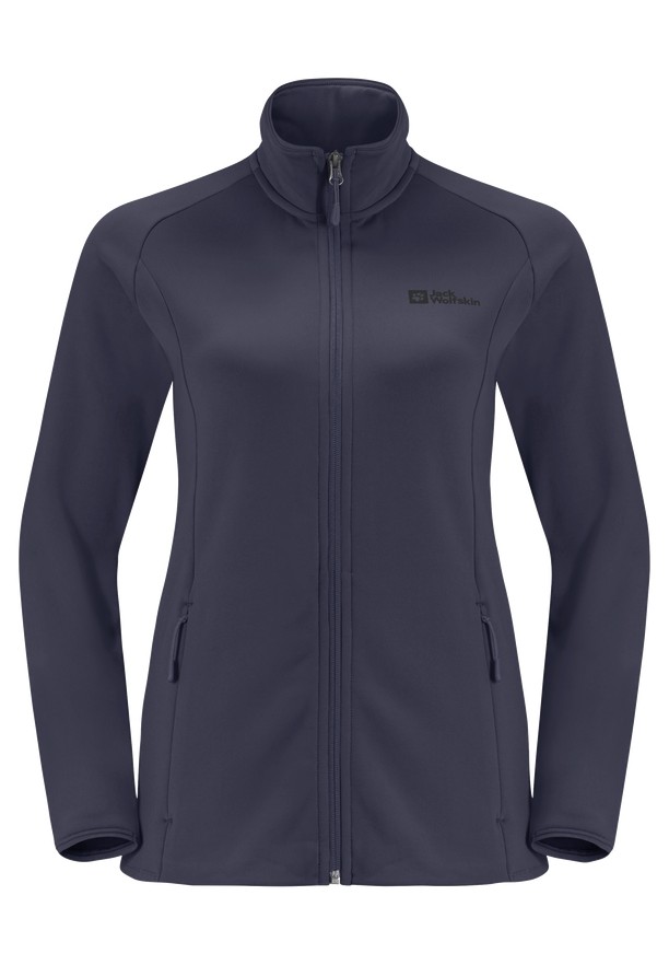 Navy Jack Wolfskin Baiselberg Fz Women Fleece Jackets | 53680373