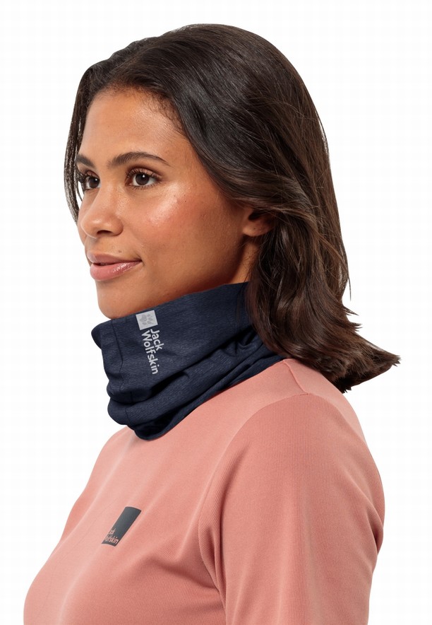 Navy Jack Wolfskin Basic Men Neck Warmer | 13489597