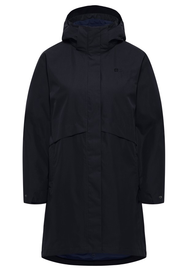 Navy Jack Wolfskin Baylight 3in1 Women Coats | 81059794