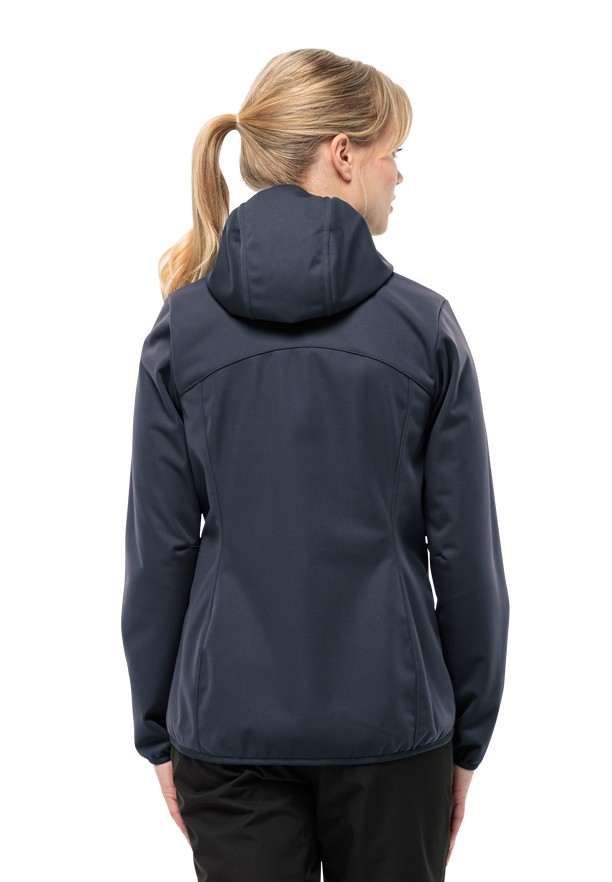 Navy Jack Wolfskin Bornberg Hoody Women Jackets | 16216485