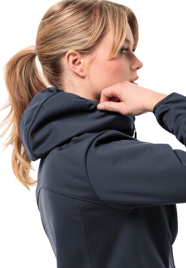 Navy Jack Wolfskin Bornberg Hoody Women Jackets | 16216485