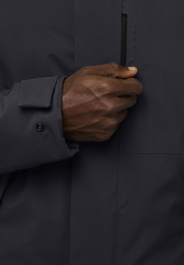 Navy Jack Wolfskin Brandenburger Men Coats | 43702491