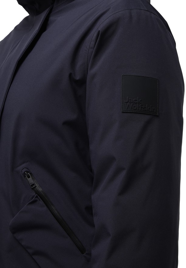 Navy Jack Wolfskin Brandenburger Women Coats | 53120752