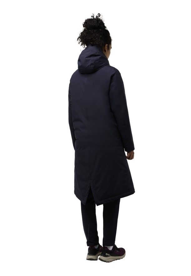 Navy Jack Wolfskin Brandenburger Women Coats | 53120752